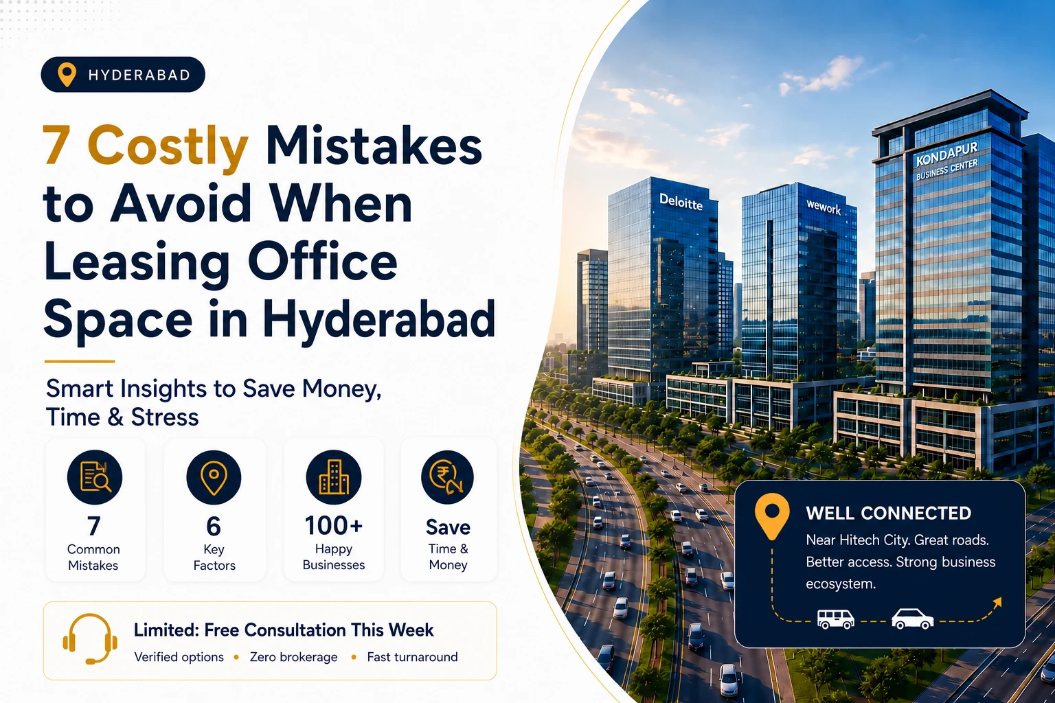 7 Costly Mistakes to Avoid When Leasing Office Space in Hyderabad